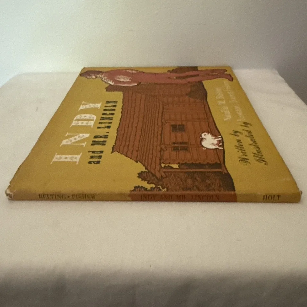 Vintage 60s Indy and Mr. Lincoln by Natalia M. Belting Children's Hardcover Book